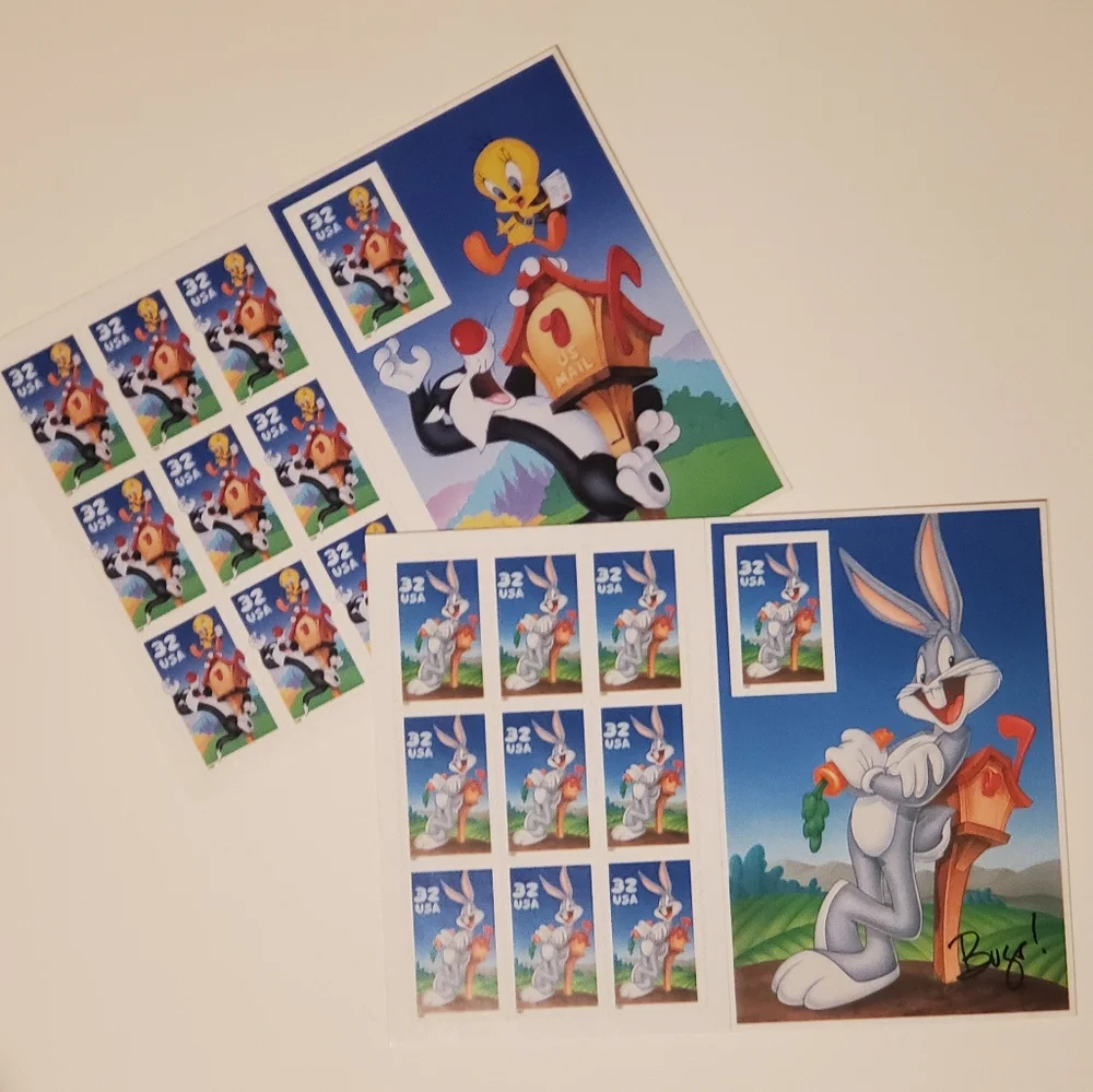 USPS 1990s Looney Toons Collectible Stamps Set